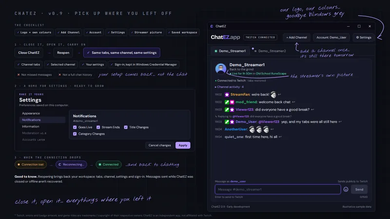 Dev log v0.9: Pick up where you left off